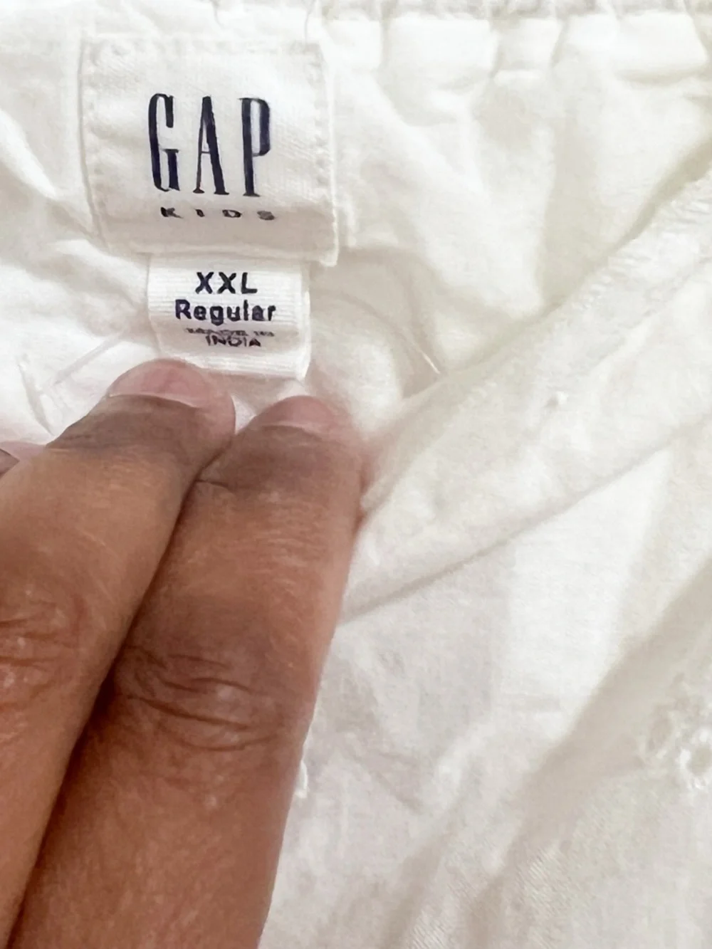 EUC GAP Girls' Cotton Ruffle Eyelet Tank Romper in Optic White